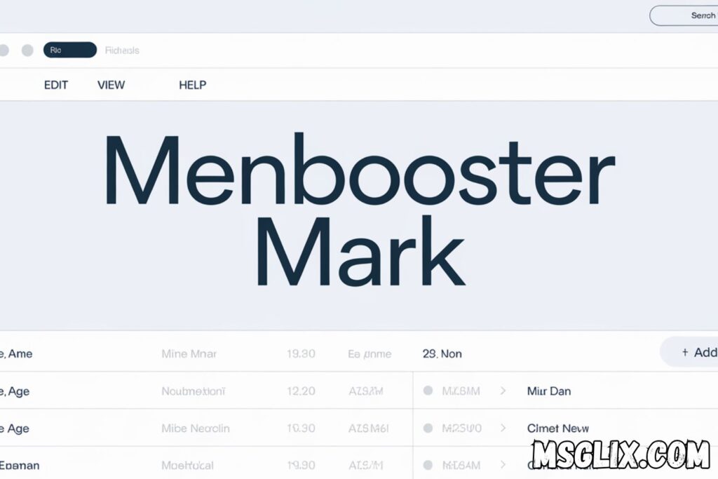MenBoostermark Software Program