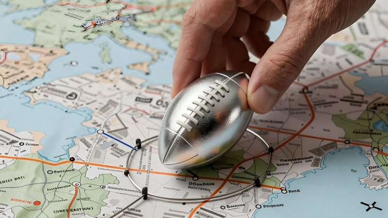 Hand placing a silver football piece on a map for September 2026 Navigating International Break Underdog strategies