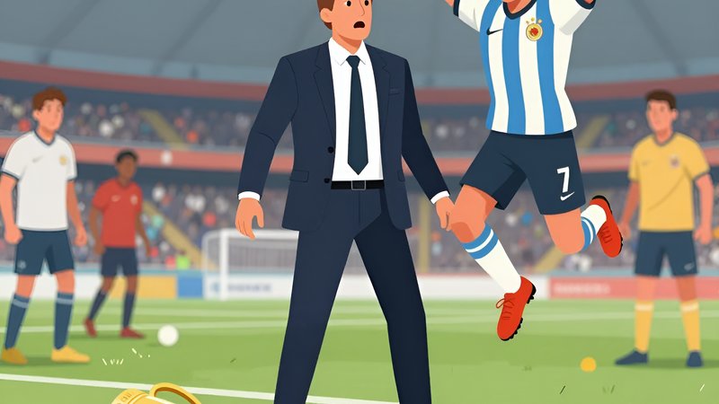 Stunned manager and celebrating underdog player illustrating the August 2026 Opening Day Shock System